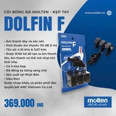 Còi Trọng Tài Bóng Đá Molten Dolfin F Kẹp Tay