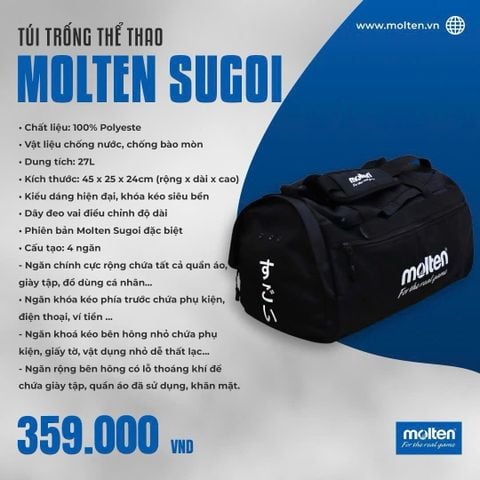 Túi trống thể thao du lịch đa năng Molten Sugoi