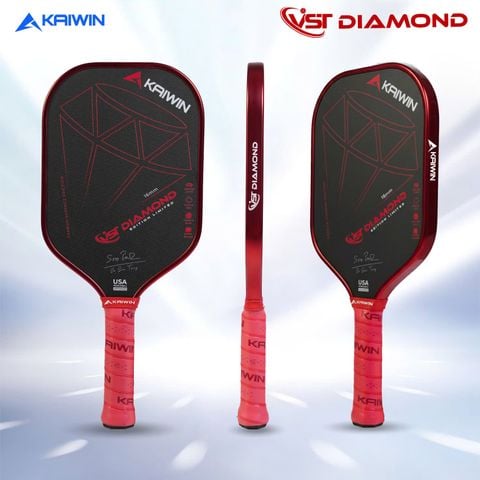 Vợt Pickleball Kaiwin DIAMOND VST Màu Đỏ