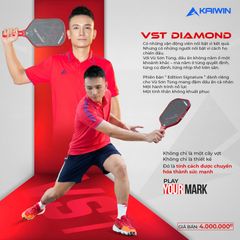 Vợt Pickleball Kaiwin DIAMOND VST Màu Đỏ