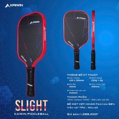 Vợt Pickleball Kaiwin Slight T1000 16mm Màu Đỏ
