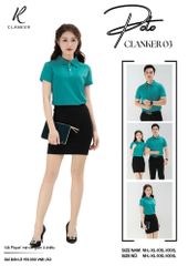 Áo Polo Thể Thao CLANKER 03 Màu Xanh Lý