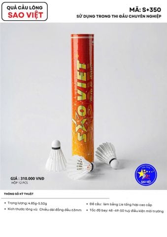 Hộp Cầu Lông Thi Đấu Sao Việt S350