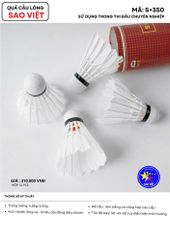 Hộp Cầu Lông Thi Đấu Sao Việt S350