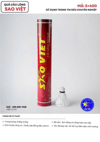 Hộp Cầu Lông Thi Đấu Sao Việt S400