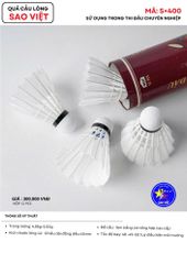 Hộp Cầu Lông Thi Đấu Sao Việt S400