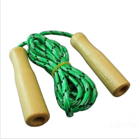 Dây Nhảy Cá Nhân Học Sinh Tay Gỗ Dây Dù Giá Rẻ Chỉ 28K – Bền Đẹp, Dễ Sử Dụng