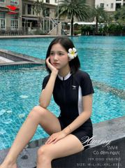 Bộ bơi nữ Hiwing SW4 liền thân tay ngắn kín đáo