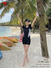 Bộ bơi nữ Hiwing SW4 liền thân tay ngắn kín đáo