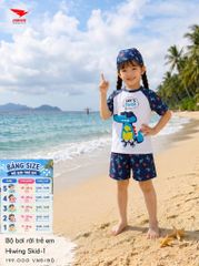 Bộ bơi trẻ em HIWING SKID-1 khủng long trắng