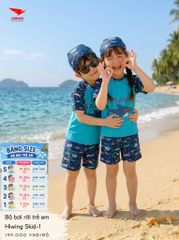 Bộ bơi trẻ em HIWING SKID-1 Cá mập xanh