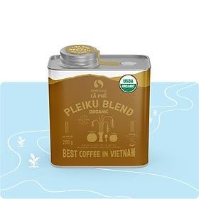  Cà phê hữu cơ Pleiku Blend 200g ( dạng hạt) 