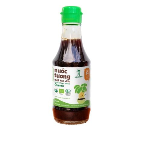  Nước tương mật hoa dừa Sokfarm 200ml -  ít muối 