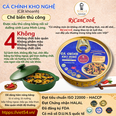 HỘP 2 BÁT BÁT CÁ CHÌNH KHO NGHỆ (cắt khoanh) - SIGNATURE - RICANCOOK -  (Quý khách vui lòng chọn đơn vị tính)