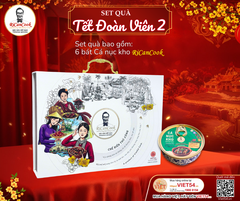 SET QUÀ TẾT ĐOÀN VIÊN 2 - RiCanCook - 1 Hộp mỹ thuật gồm 6 bát Cá Nục Kho, 1 bát 250g