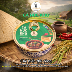 SET QUÀ CƠM NHÀ ĐÓN TẾT 3 - RiCanCook - 1 Hộp Bồi Sóng gồm 2 Bát Cá Cơm Kho - 2 bát Cá Nục Kho, 1 bát 250g