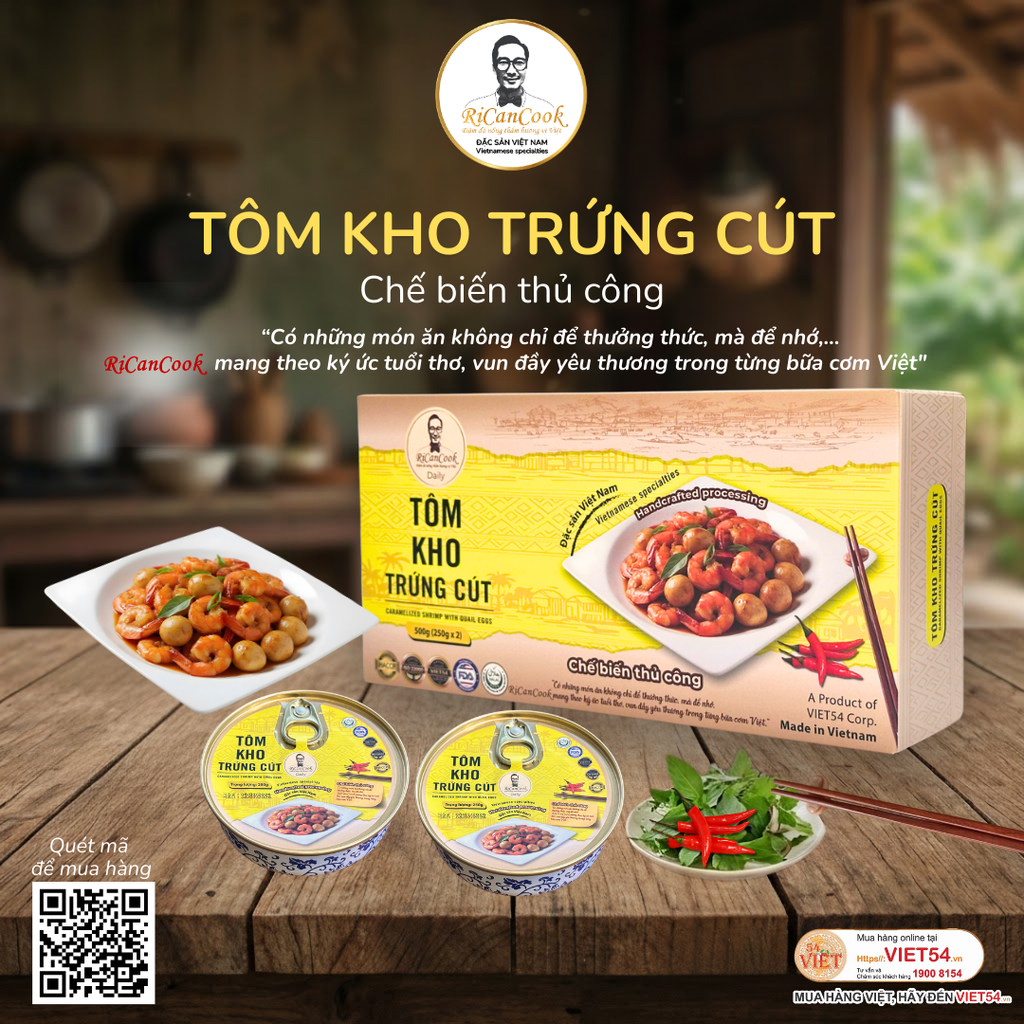 HỘP 2 BÁT TÔM KHO TRỨNG CÚT - DAILY - RICANCOOK - DAILY - (Quý khách vui lòng chọn đơn vị tính)
