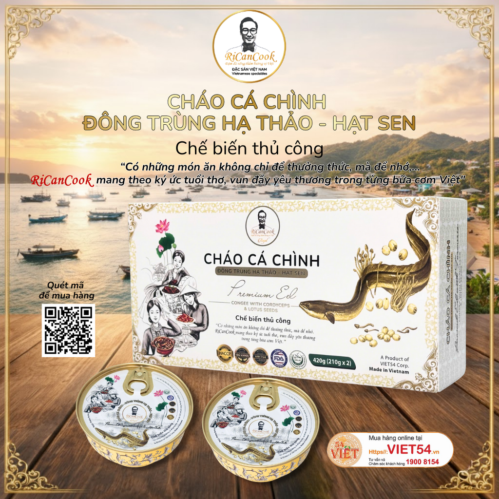 BÁT CHÁO CÁ CHÌNH – ĐÔNG TRÙNG HẠ THẢO – HẠT SEN - ROYAL - RICANCOOK - (Quý khách vui lòng chọn đơn vị tính)