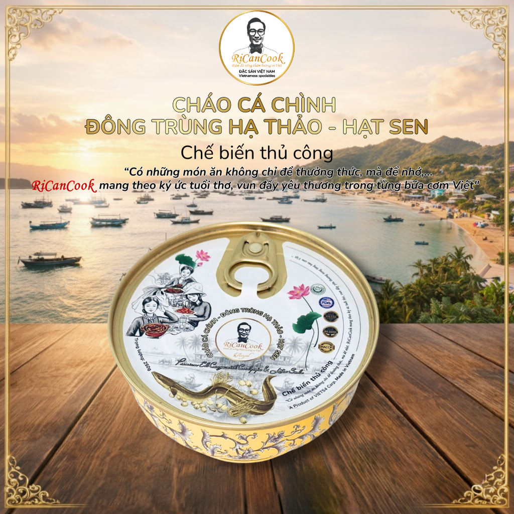 BÁT CHÁO CÁ CHÌNH – ĐÔNG TRÙNG HẠ THẢO – HẠT SEN - ROYAL - RICANCOOK - (Quý khách vui lòng chọn đơn vị tính)