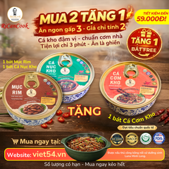 ƯU ĐÃI MUA 1 BÁT MỰC RIM RICANCOOK VÀ 1 BÁT CÁ NỤC KHO RICANCOOK TẶNG 1 BÁT CÁ CƠM KHO