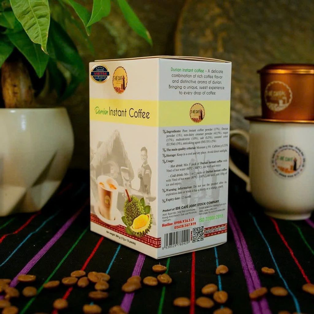 Cà Phê Hòa Tan Vị Sầu Riêng