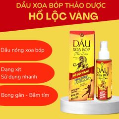Dầu Xoa Bóp Thảo Dược - Hổ Lộc Vàng - Chai 85ml