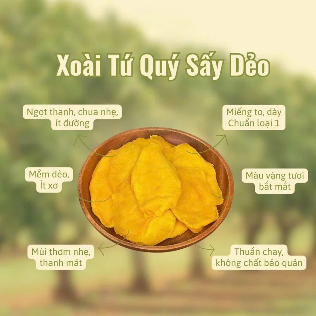 Xoài Tứ Quý Sấy Dẻo