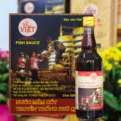 Nước Mắm Cốt Phú Quốc 40N – Không chất phụ gia - Chai 520ml