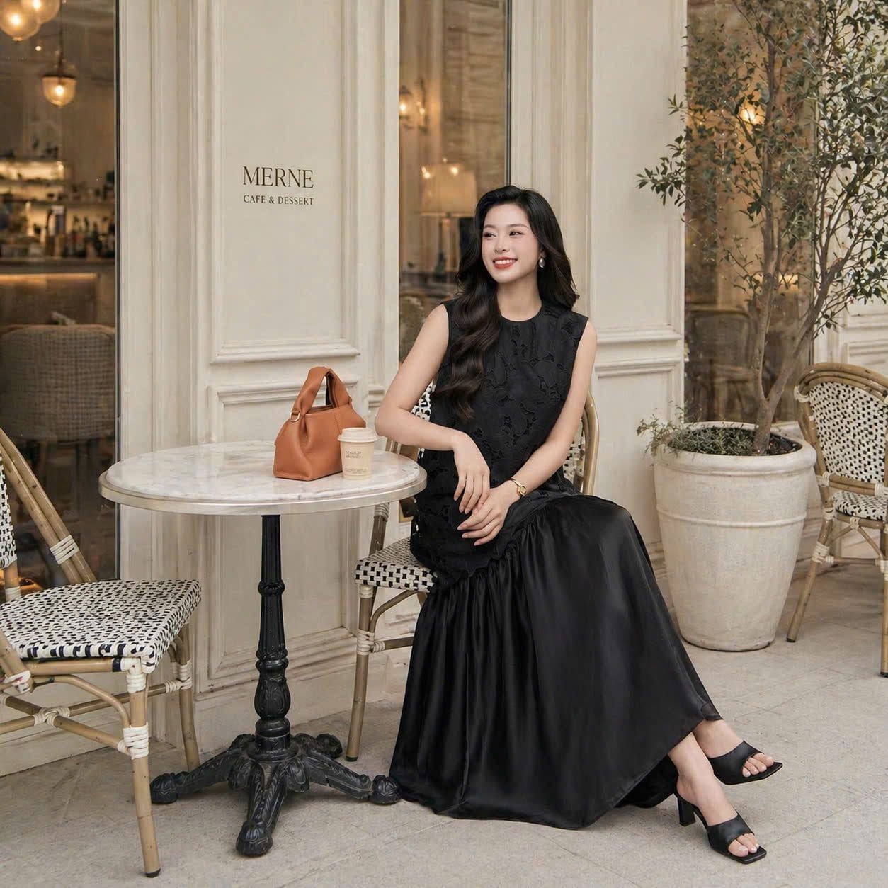  ĐẦM REN PHỐI TƠ GẤU 