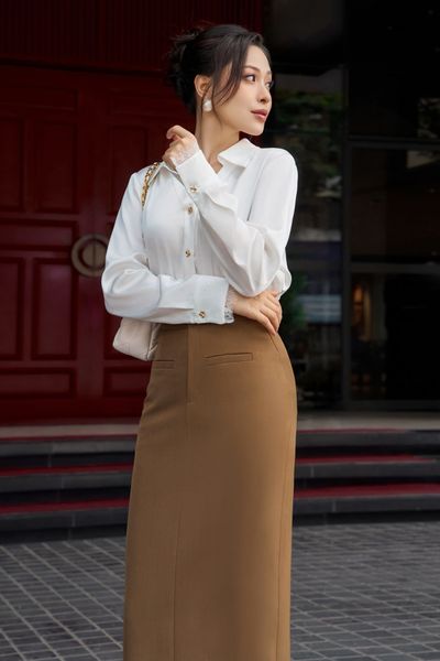  ÁO LỤA PHỐI REN GẤU TAY 