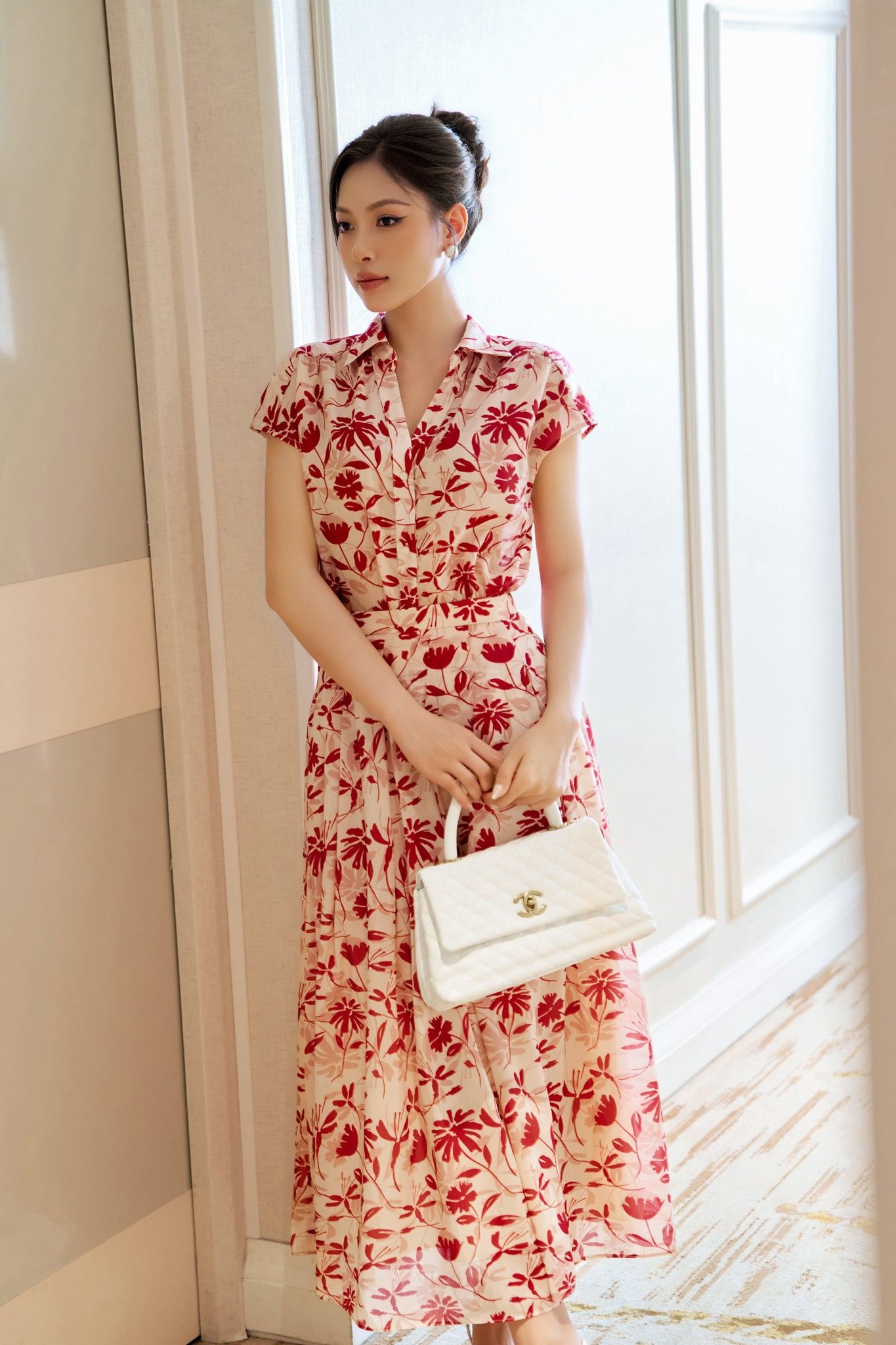  CHÂN TƠ HOA XẾP LY 