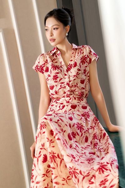  CHÂN TƠ HOA XẾP LY 