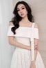  ĐẦM REN TRẮNG TRỄ VAI 