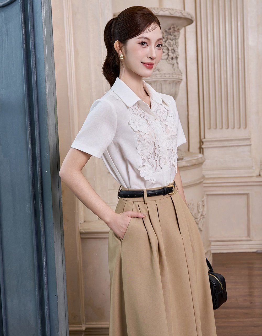  CHÂN VÁY XOÈ BE XẾP LY 