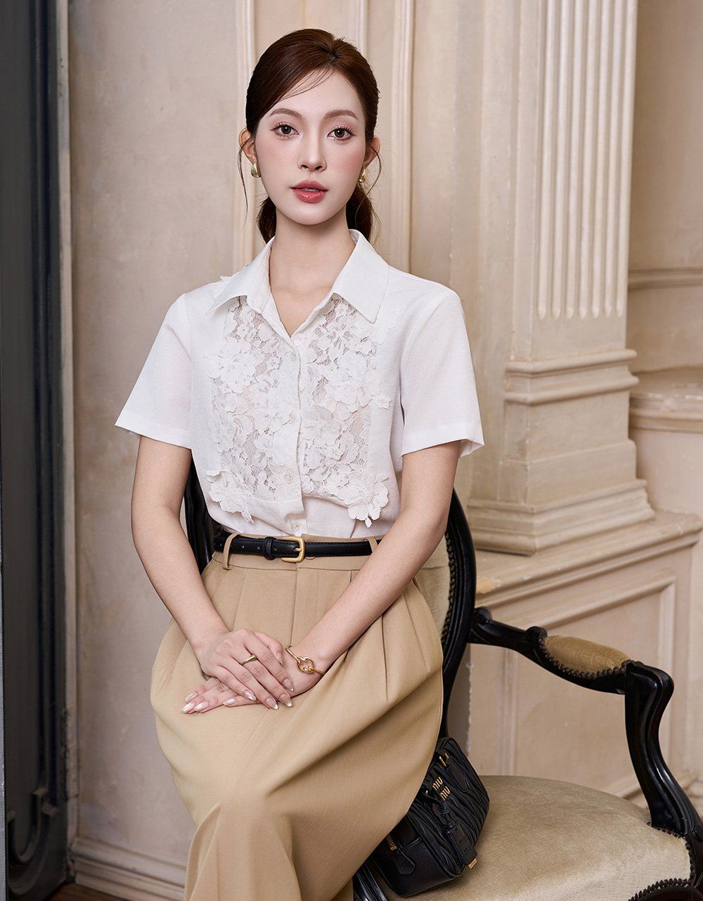  CHÂN VÁY XOÈ BE XẾP LY 