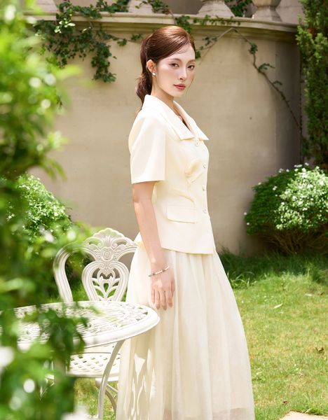  ÁO VEST KEM ĐÍNH HOA TULIP 