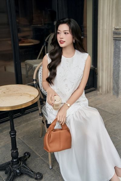  ĐẦM REN PHỐI TƠ GẤU 