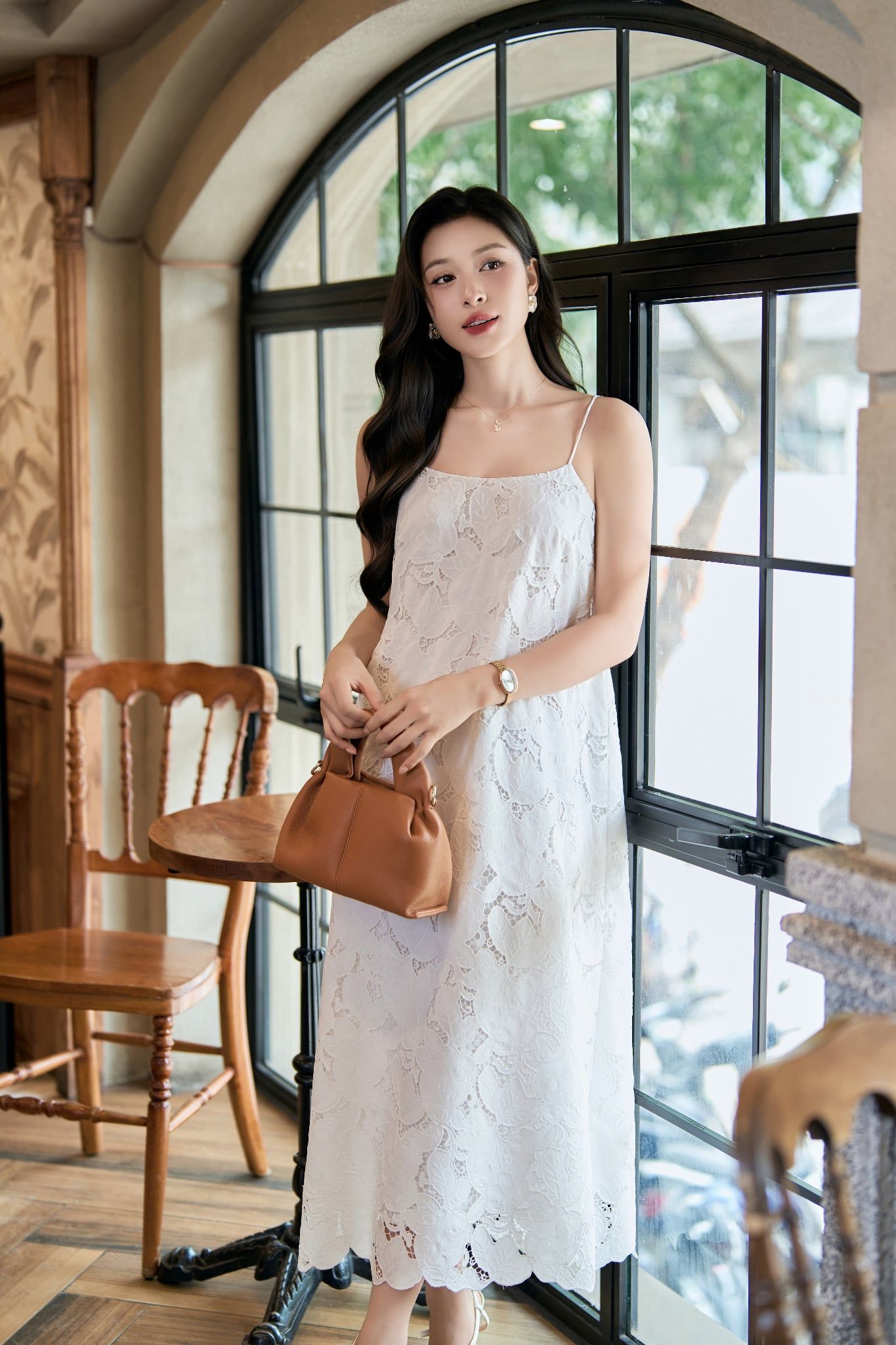  ĐẦM 2 DÂY HỌA TIẾT REN NỔI 