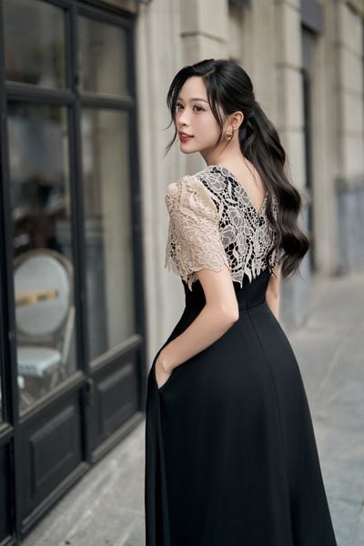 ĐẦM PHỐI REN THÂN TRÊN 