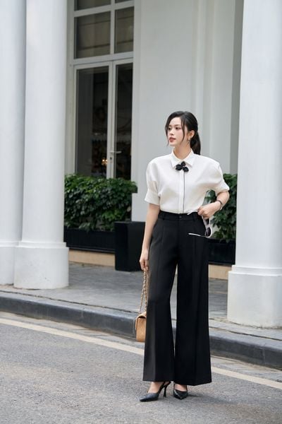  QUẦN ỐNG RỘNG TÚI CHÉO XẾP LY 