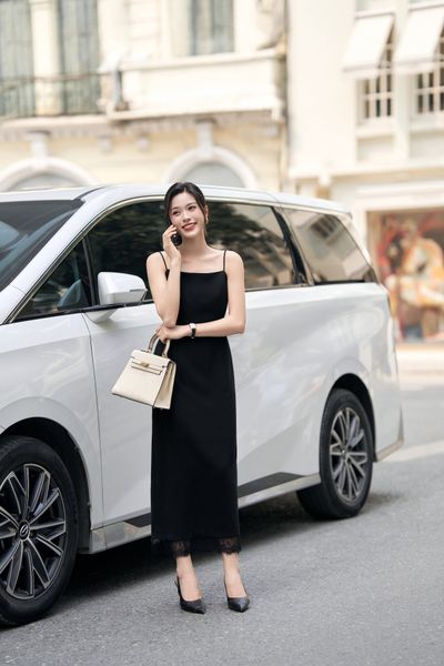  ĐẦM 2 DÂY ÔM EO GẤU PHỐI REN 