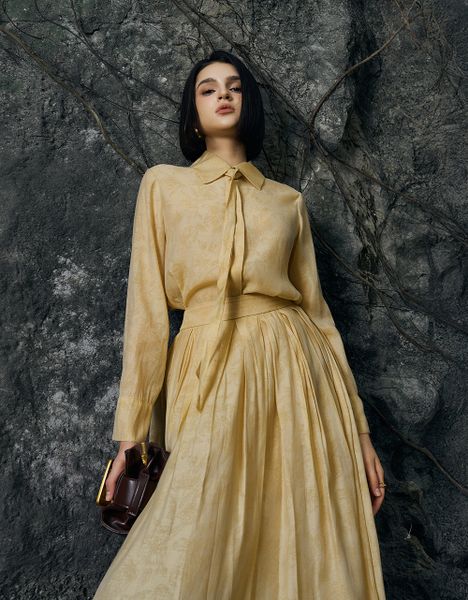  SM TƠ VÀNG HOA CHÌM DÂY CỔ 