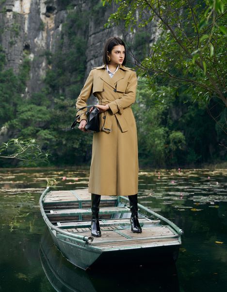  MĂNG TÔ KAKI ĐAI EO 