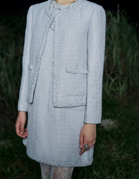  VEST TWEED GHI SÁNG KT VIỀN DÂY TẾT 