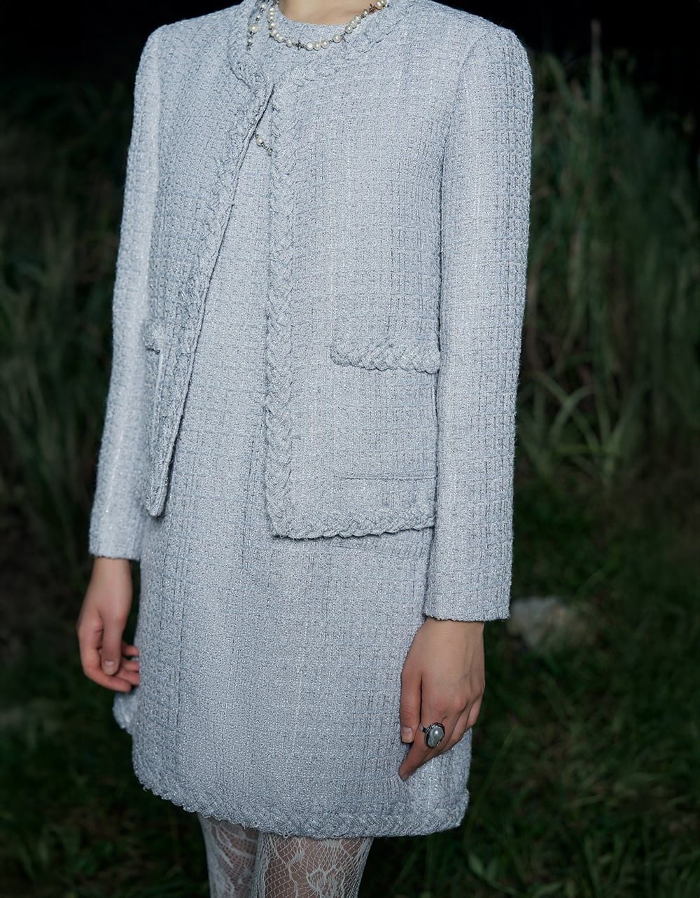  VEST TWEED GHI SÁNG KT VIỀN DÂY TẾT 