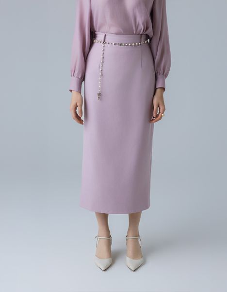  JUPE BÚT CHÌ HỒNG TÍM XẺ SAU 