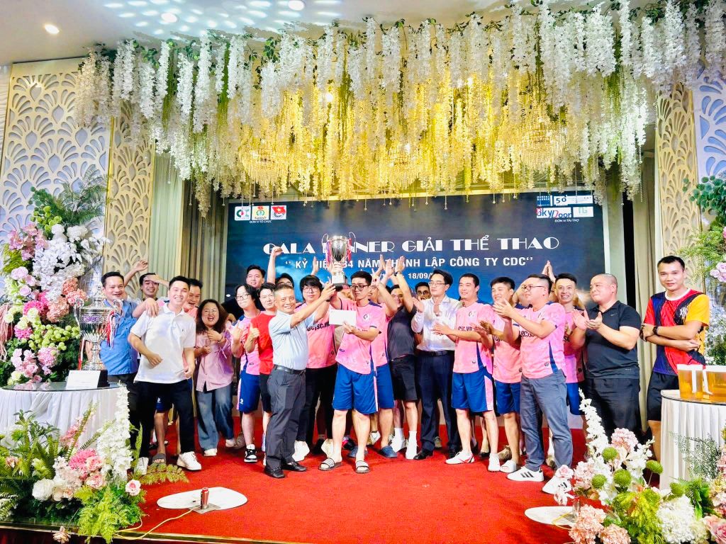  GALA DINNER – GIẢI THỂ THAO & KỶ NIỆM 34 NĂM THÀNH LẬP CÔNG TY CDC 