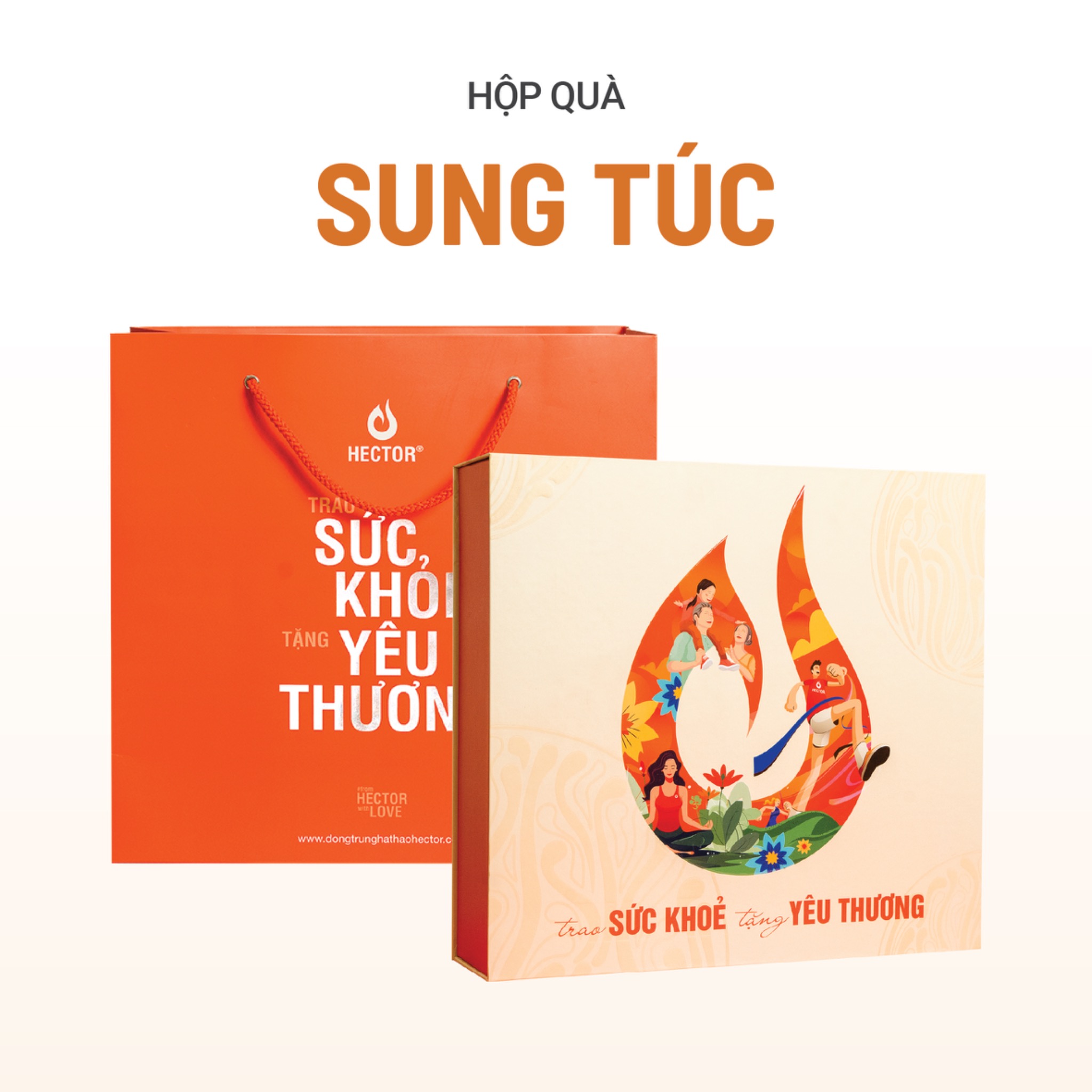 Hộp quà SUNG TÚC (bình nước hoa văn)