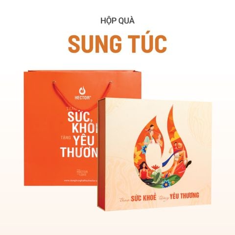 Hộp quà SUNG TÚC (bình nước hoa văn)