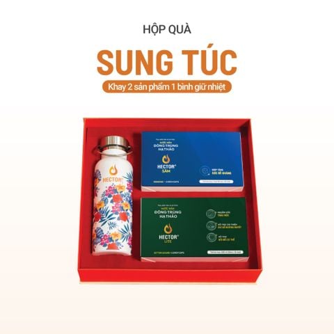 Hộp quà SUNG TÚC (bình nước hoa văn)